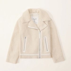 Abercrombie Shearling Sherpa Biker Jacket